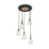 Lustra Gretel Sp5 Nero 103174 Lucente - Home & Lighting