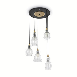 Lustra Gretel Sp5 Nero 103174 Lucente - Home & Lighting