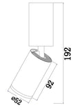 Spot Aplicat FOCUS S C051CL-01B Lucente - Home & Lighting