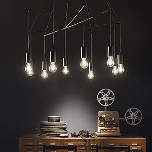 Lustra Pop Sp10 Nero 158860 Lucente - Home & Lighting