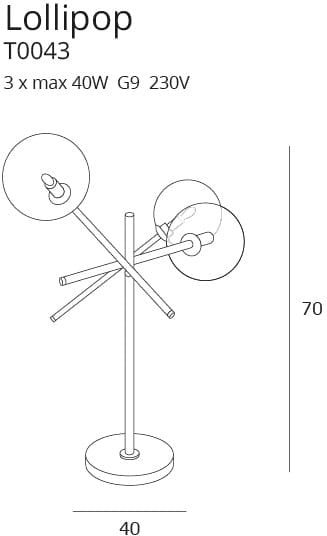 Veioza Lollipop T0043 Lucente - Home & Lighting