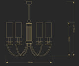 Candelabru Lea Lea-Zw-4(Bn/A) Lucente - Home & Lighting