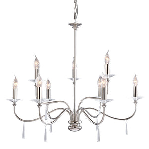 Candelabru FINSBURY PARK FP9 POL NICKEL Lucente - Home & Lighting
