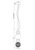 Lustra COLLAR P069PL-L17CH3K Lucente - Home & Lighting