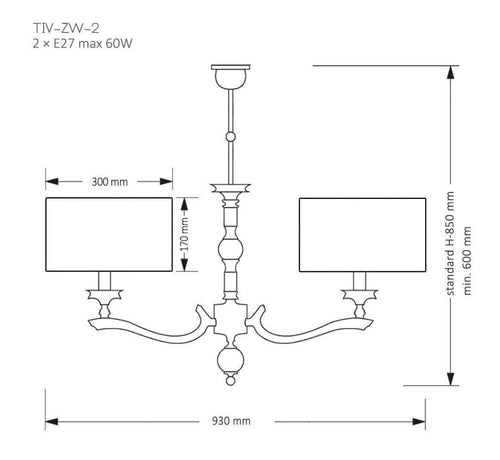 Candelabru TIVOLI TIV-ZW-2(N) Lucente - Home & Lighting