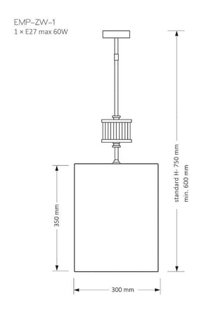 Lustra EMPOLI EMP-ZW-1(N) Lucente - Home & Lighting