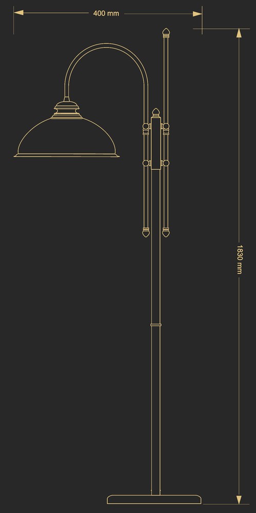 Lampadar Lido Lid-Ls-1(P)Gr Lucente - Home & Lighting