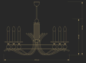 Candelabru Ruta Rut-Zw-6(N) Lucente - Home & Lighting