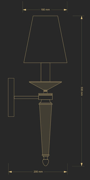 Aplica Zola Zol-Kd-1(Bn) Lucente - Home & Lighting